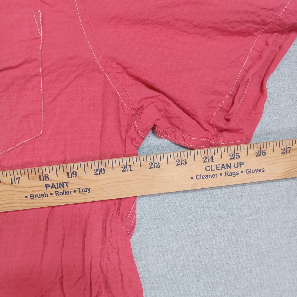Tommy Bahama Shirt Mens XL Red Button Up Short Sleeve Lightweight Casual Summer - Picture 2 of 8